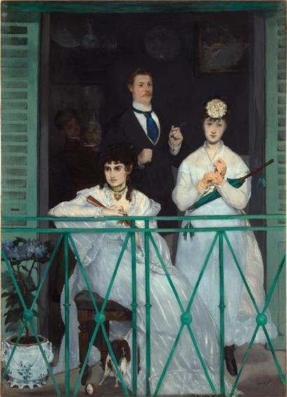 Edouard Manet (1832-1883), Le Balcon. Entre 1868 et 1869, huile sur toile, 170×125 cm
