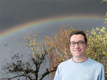 Eher selten um diese Jahreszeit: ein Regenbogen über Düdelingen gegen Ende vergangener Woche