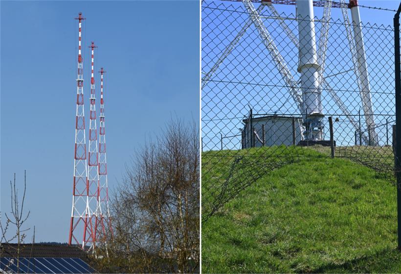Eigentlich sehen die Sendemasten gut gesichert aus – doch es gibt Löcher im Zaun
