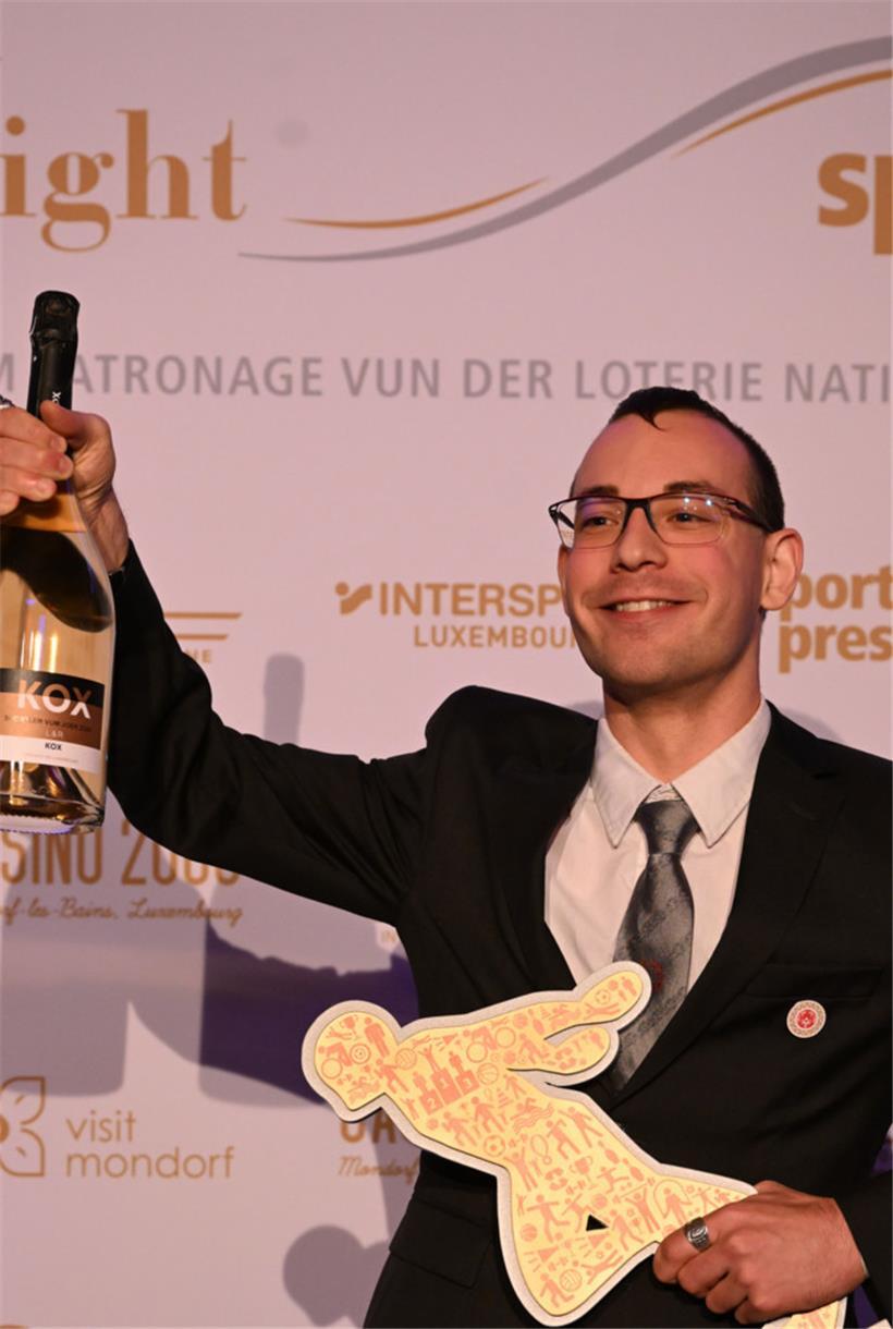 Eike Schröder erhielt bei der Awards Night von sportspress.lu den „Prix sport et handicap“
