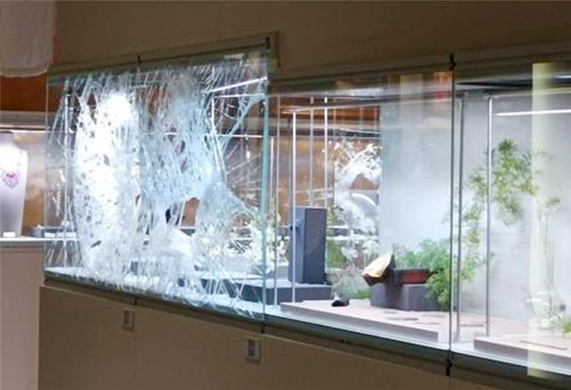 Ein Besucher hat dem Tageblatt dieses Foto einer zertrümmerten Vitrine zur Verfügung gestellt.
