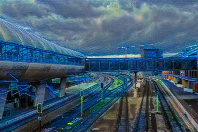 Ein Bild aus einem Projekt, bei dem eine künstliche Intelligenz Bilder erzeugt, die zwischen Fotografie und einem Gemälde im Stil der Alten Meister oszillieren.
