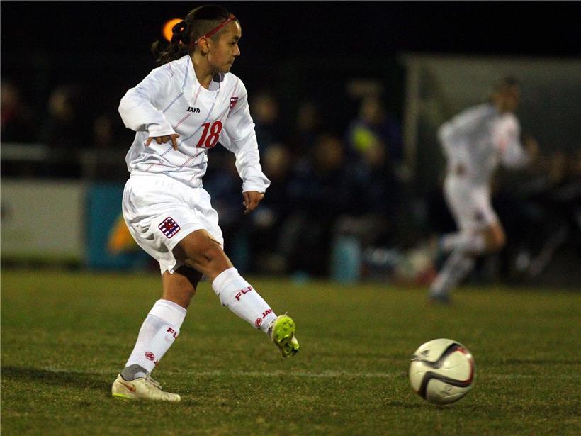 Spieler der Nationalmannschaft 2015 beim seltenen öffentlichen Auftritt im Teamtrikot
