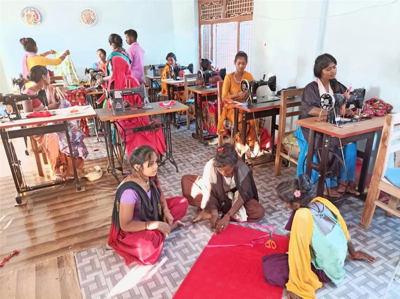 Ein Blick in die Näherei des „Learning Center“
