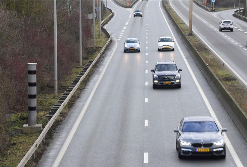 Ein Blitzer auf der A4
