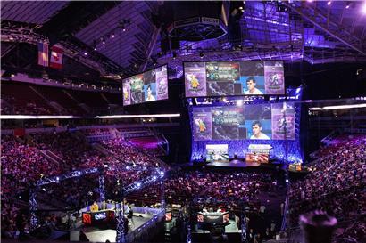 Ein E-Sport-Turnier 2014 in Seattle. Gespielt wurde das Videospiel DOTA.
