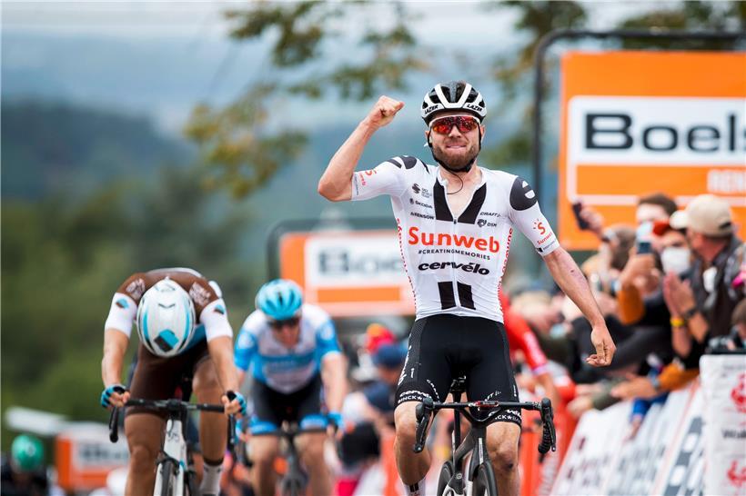 Ein Foto aus dem letzten Jahr: Marc Hirschi konnte Ende September die 84. Auflage der Flèche Wallonne für sich entscheiden
