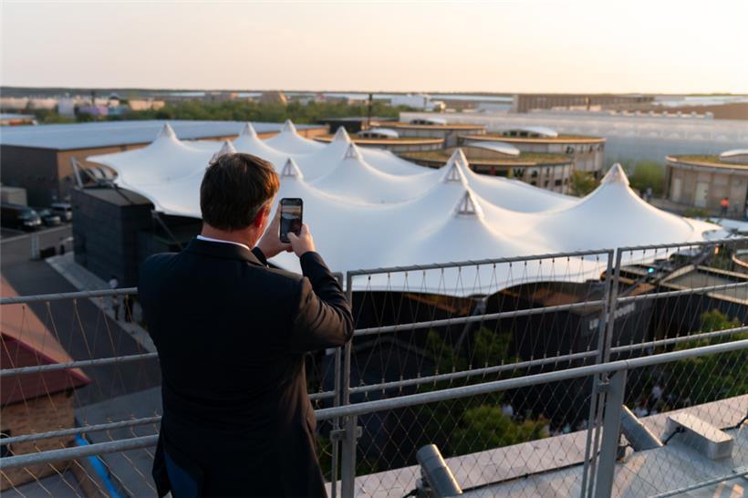 Ein Foto vom Luxemburger Pavillon