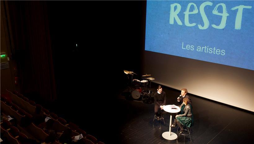 Ein Foto von der Pressekonferenz im November 2017 – am Anfang der „Reset“-Festivalgeschichte

