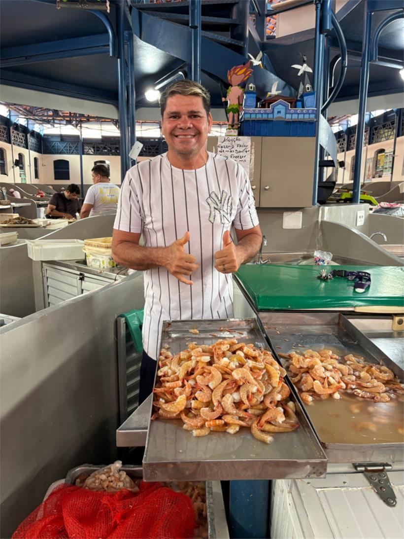 Ein Händler auf dem Markt Ver-o-Peso
