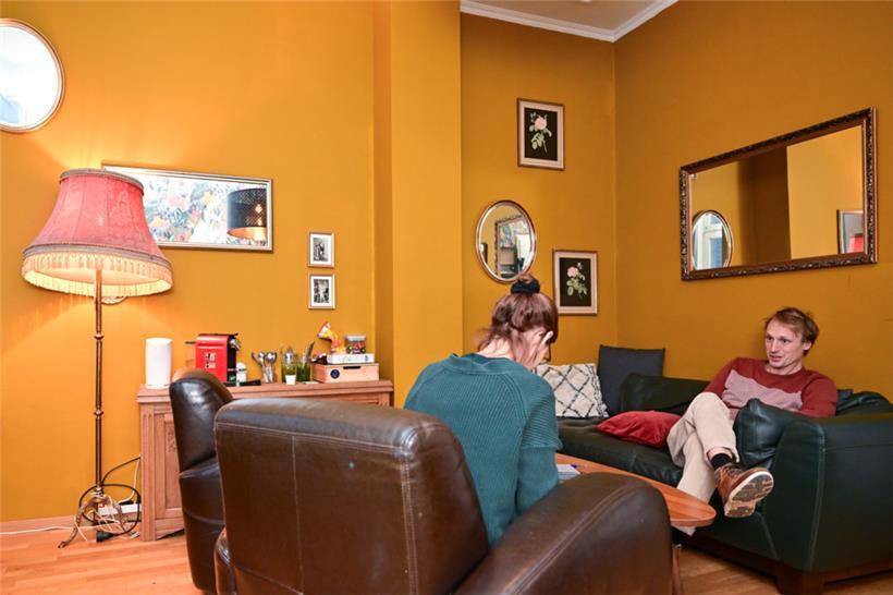 Ein Interview in dem Raum, den Gäste normalerweise nicht zu sehen bekommen: der ...