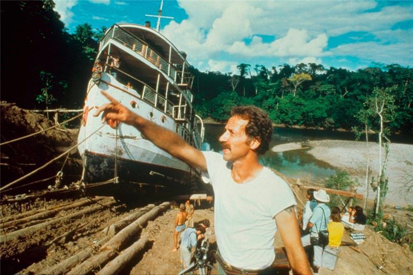 Ein Mammutprojekt: Werner Herzog 1982 am Set seines Films „Fitzcarraldo“ 

