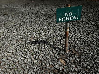 Ein „No Fishing“-Schild südlich von London: Europa kämpft mit den Folgen des Klimawandels, empört sich aber lieber über Migration
