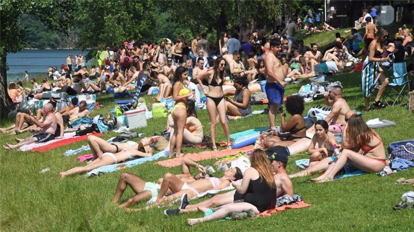 Ein Platz an der Sonne: Vor zwei Wochen war am Stausee viel los – was nicht konfliktfrei abging
