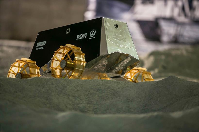 Ein Rover von iSpace, der in Luxemburg getestet wurde
