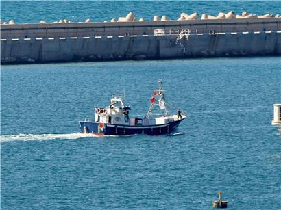 Schiff der Global Sumud Flotilla wird am 2. Oktober 2025 im Hafen von Aschdod von israelischen Streitkräften abgefangen