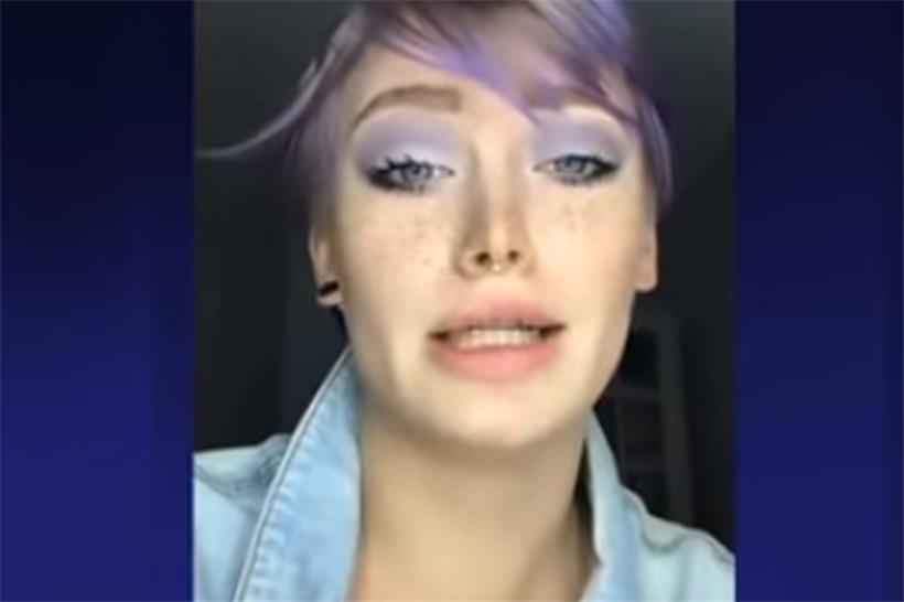 Ein Screenshot aus dem Video, in dem die 16-Jährige heftige Religionskritik übt
