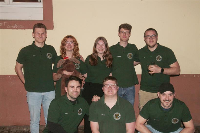 Ein Teil der Luxemburger Studenten in Freiburg
