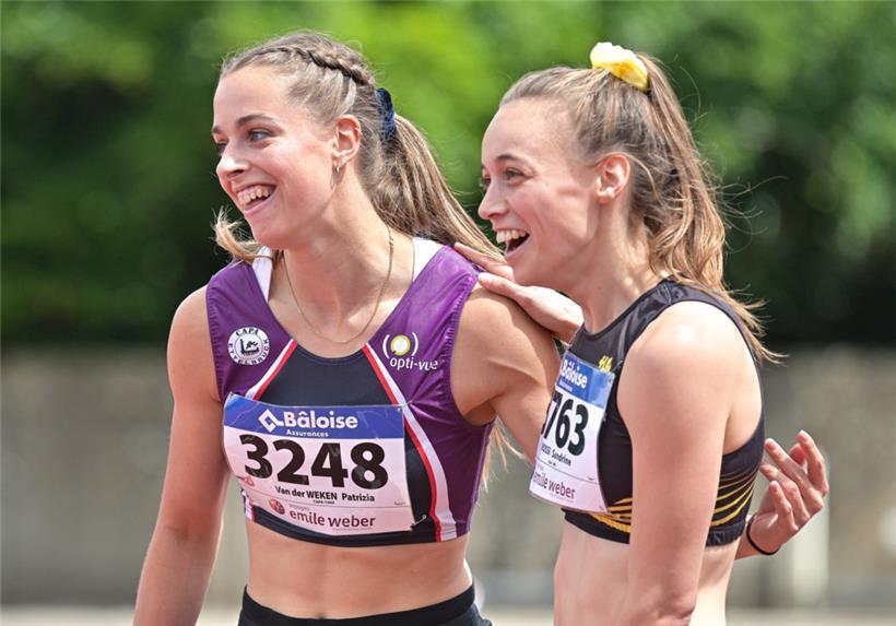 Ein Traum wird wahr: Nach der Hallen-WM im März darf Patrizia van der Weken (l.) nun auch zu ihrer ersten Freiluft-WM fahren
