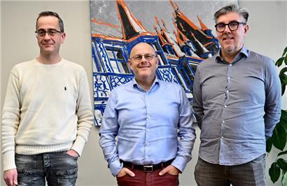 Ein Trio für alle Fälle: Steve Wiltzius, Fabio Secci und Mario Chiapolino (v.l.n.r.) bilden das CMCM-Direktionskomitee
