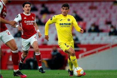 Ein Unentschieden im Rückspiel reichte für Gerard Moreno und Villarreal aus, um den Finaleinzug perfekt zu machen
