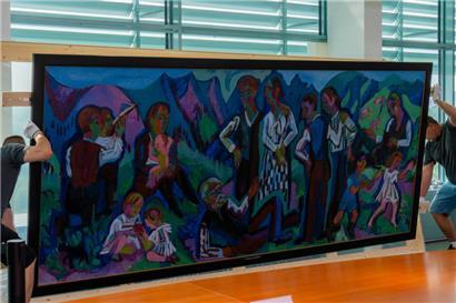 Ein Werk auf Reise: „Sonntag der Bergbauern“ (1923-24) von Ernst Ludwig Kirchner
