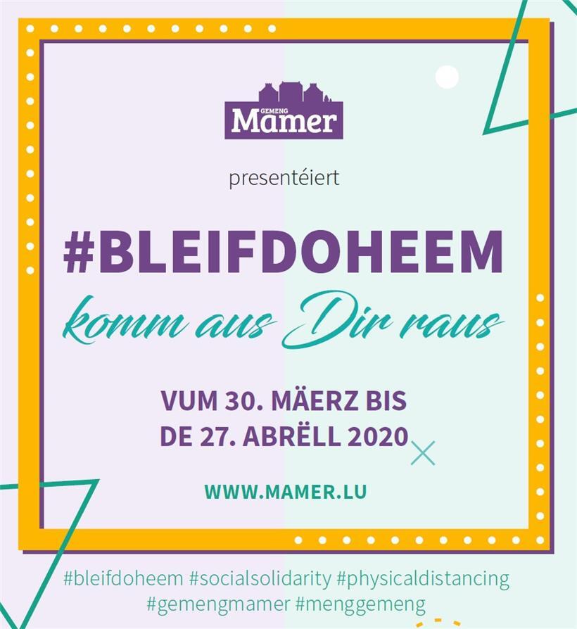 Ein Wettbewerb sollte in Mamer die Leute beschäftigen und auf Distanz zu einem Ideenaustausch animieren

