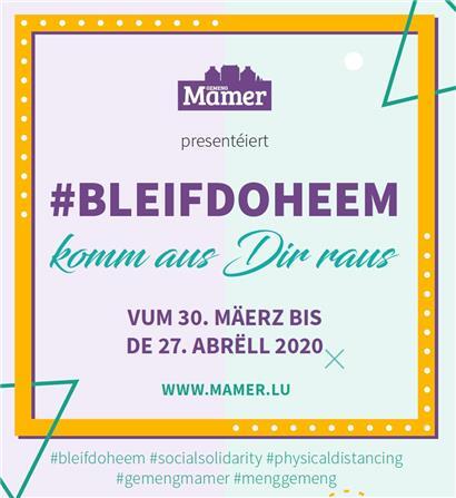 Ein Wettbewerb sollte in Mamer die Leute beschäftigen und auf Distanz zu einem Ideenaustausch animieren
