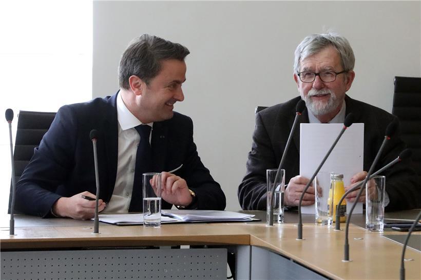 Ein eingespieltes Team: Xavier Bettel und Jeannot Waringo
