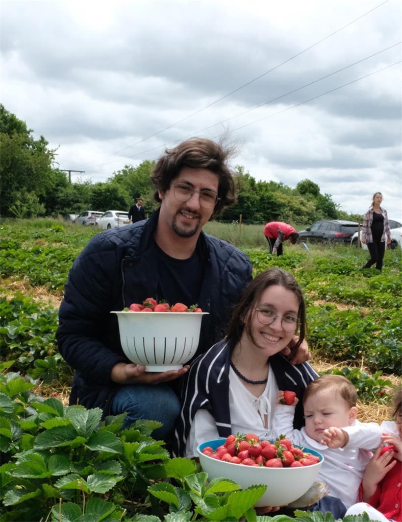 Ein erfolgreicher Ausflug für Jaime und Joana
