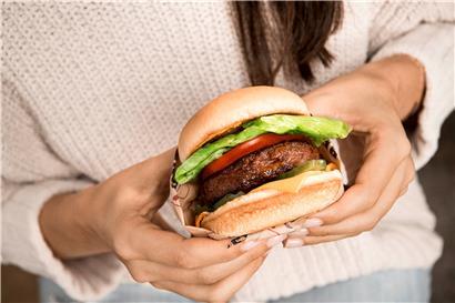Ein komplett fleischloser Burger
