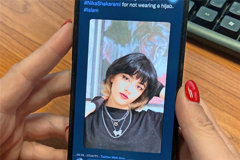 Ein mutmaßlich weiteres Opfer des iranischen Repressionsapparates, die erst 17-jährige Nika Shakarami
