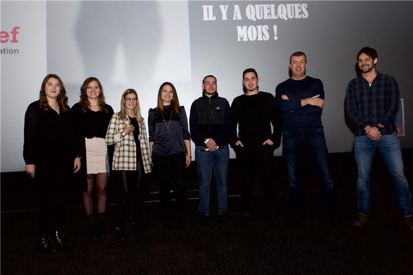 Ein starkes Team: Dalila Sabanovic, Anna Bergem, Katia Alves, Isabelle Cisowski, Florian Mohammed, Enis Sabotic, Guy Overmann und Peter Schumann (v.l.n.r.)
