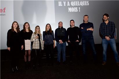 Ein starkes Team: Dalila Sabanovic, Anna Bergem, Katia Alves, Isabelle Cisowski, Florian Mohammed, Enis Sabotic, Guy Overmann und Peter Schumann (v.l.n.r.)
