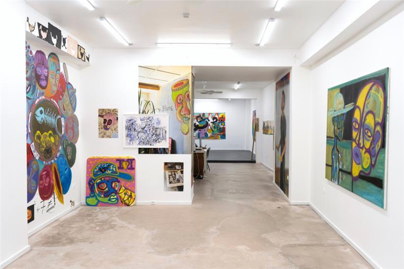 Einblick in die Ausstellung von Jim Peiffer in der Reuter Bausch Art Gallery
