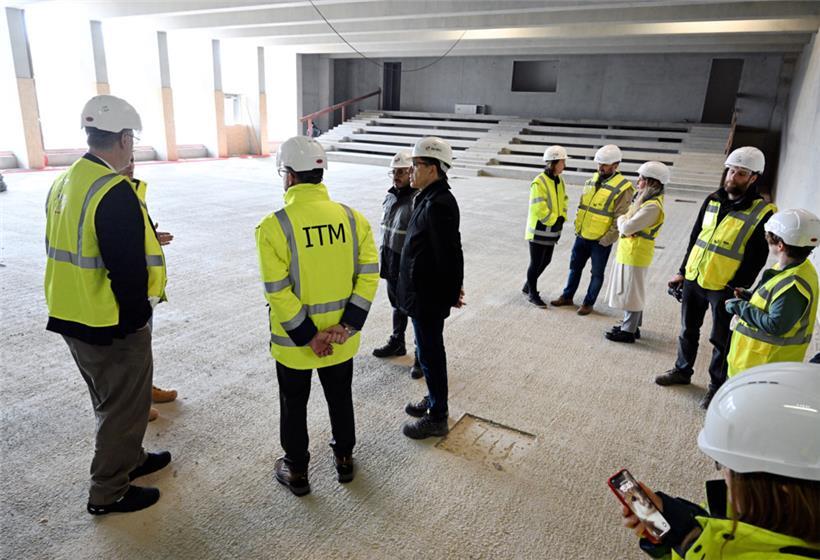 Einblick ins zukünftige Auditorium des neuen Lyzeums