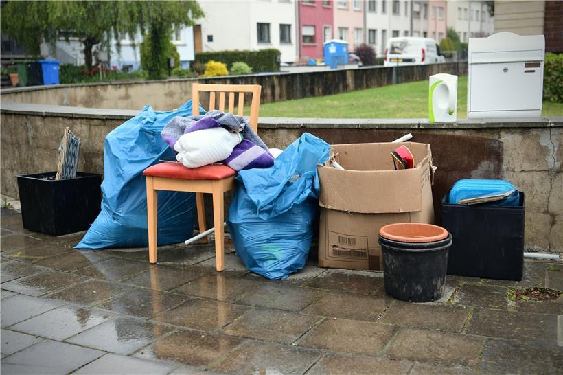 Eindruck der Sperrmüllsammlung vergangene Woche in Esch
