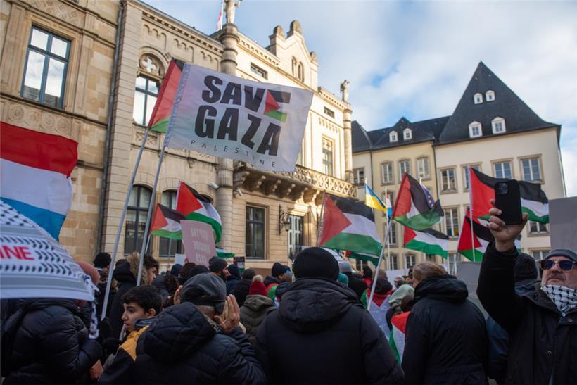 Eindrücke von der propalästinensischen Demo am Samstag in Luxemburg-Stadt