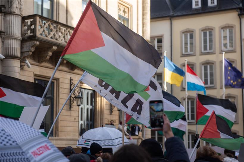 Eindrücke von der propalästinensischen Demo am Samstag in Luxemburg-Stadt