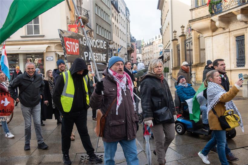 Eindrücke von der propalästinensischen Demo am Samstag in Luxemburg-Stadt