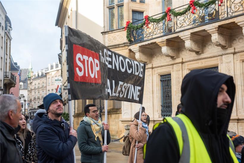 Eindrücke von der propalästinensischen Demo am Samstag in Luxemburg-Stadt