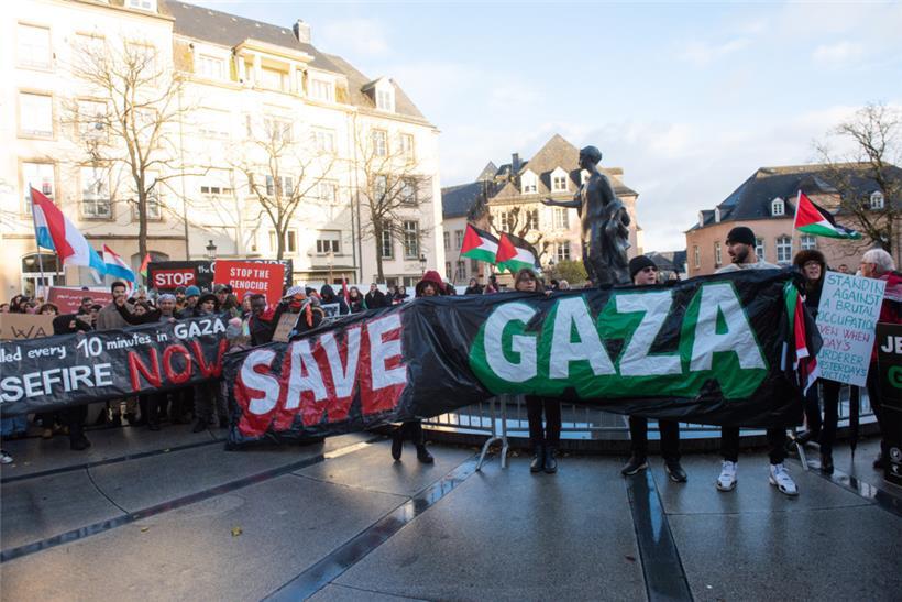 Eindrücke von der propalästinensischen Demo am Samstag in Luxemburg-Stadt
