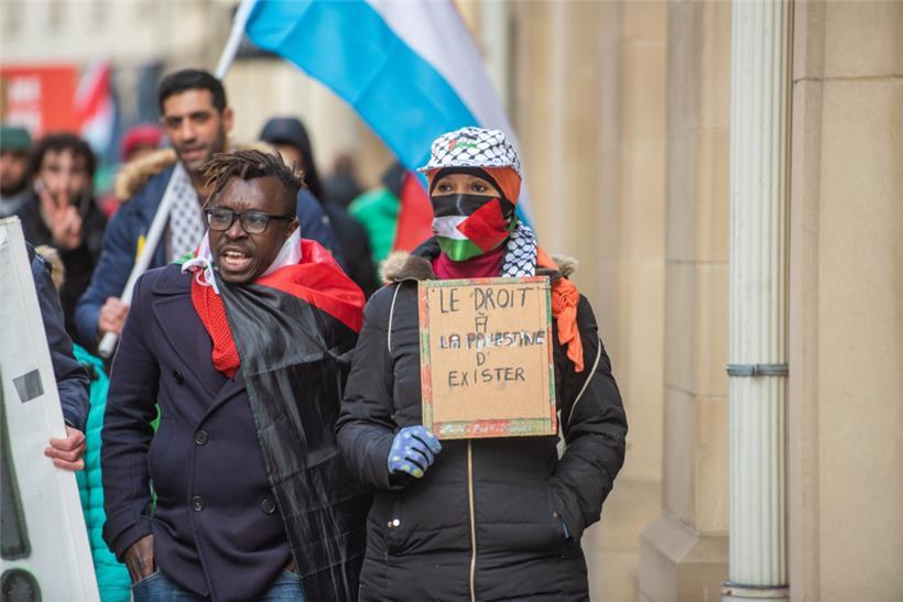 Eindrücke von der propalästinensischen Demo am Samstag in Luxemburg-Stadt