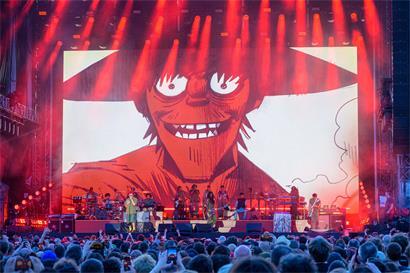 Eine Band, die Generationen verbindet: die „Gorillaz“ spielten am Sonntag in Luxemburg