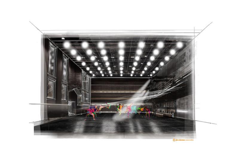 Eine Blackbox soll entstehen, ein im Industriestil gehaltener Raum für unterschi...