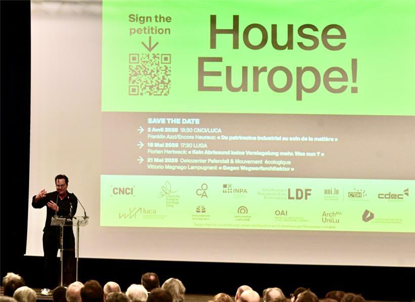 Eine Million Unterschriften EU-weit beziehungsweise 4.500 für Luxemburg möchte die von Arno Brandlhuber (l.) ins Leben gerufene Bürgerinitiative für einen besseren Substanzschutz in einem Jahr sammeln
