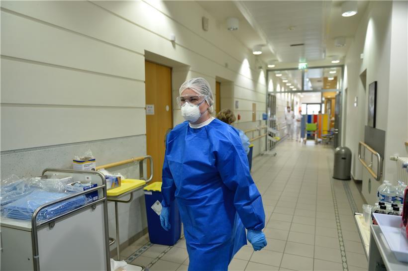 Eine Mitarbeiterin im Zentralkrankenhaus Emile Mayrisch (Symbolfoto)
