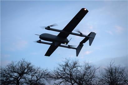 Eine Poseidon H10 Mittelstrecken-Drohne der ukrainischen 22. mechanisierten Brigade
