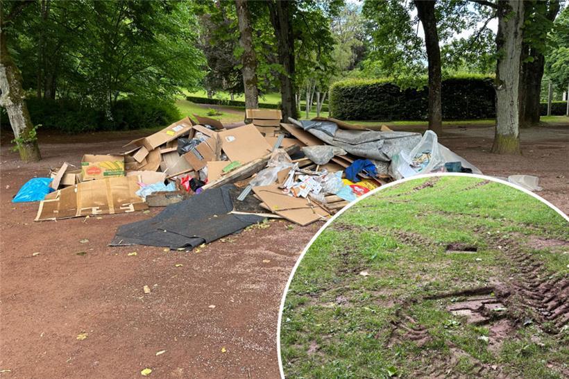 Eine Woche nach dem Festival waren im vergangenen Jahr die Spuren auf dem Galgenberg noch deutlich sichtbar

