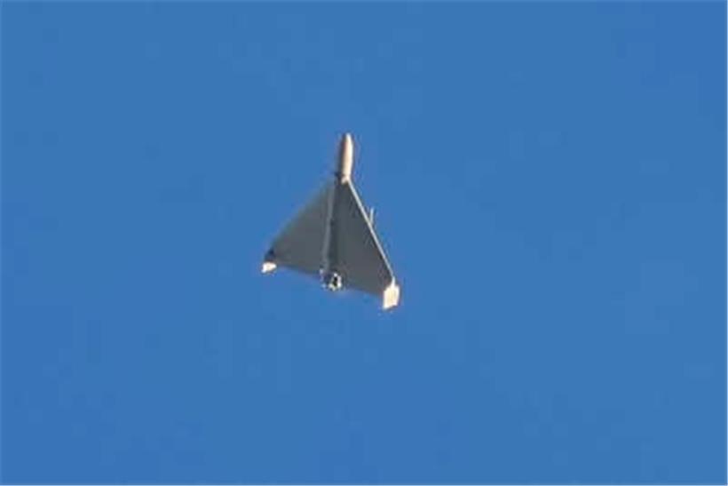 Eine iranische Kampfdrohne vom Typ Shahed 136 (Schahed 136)
